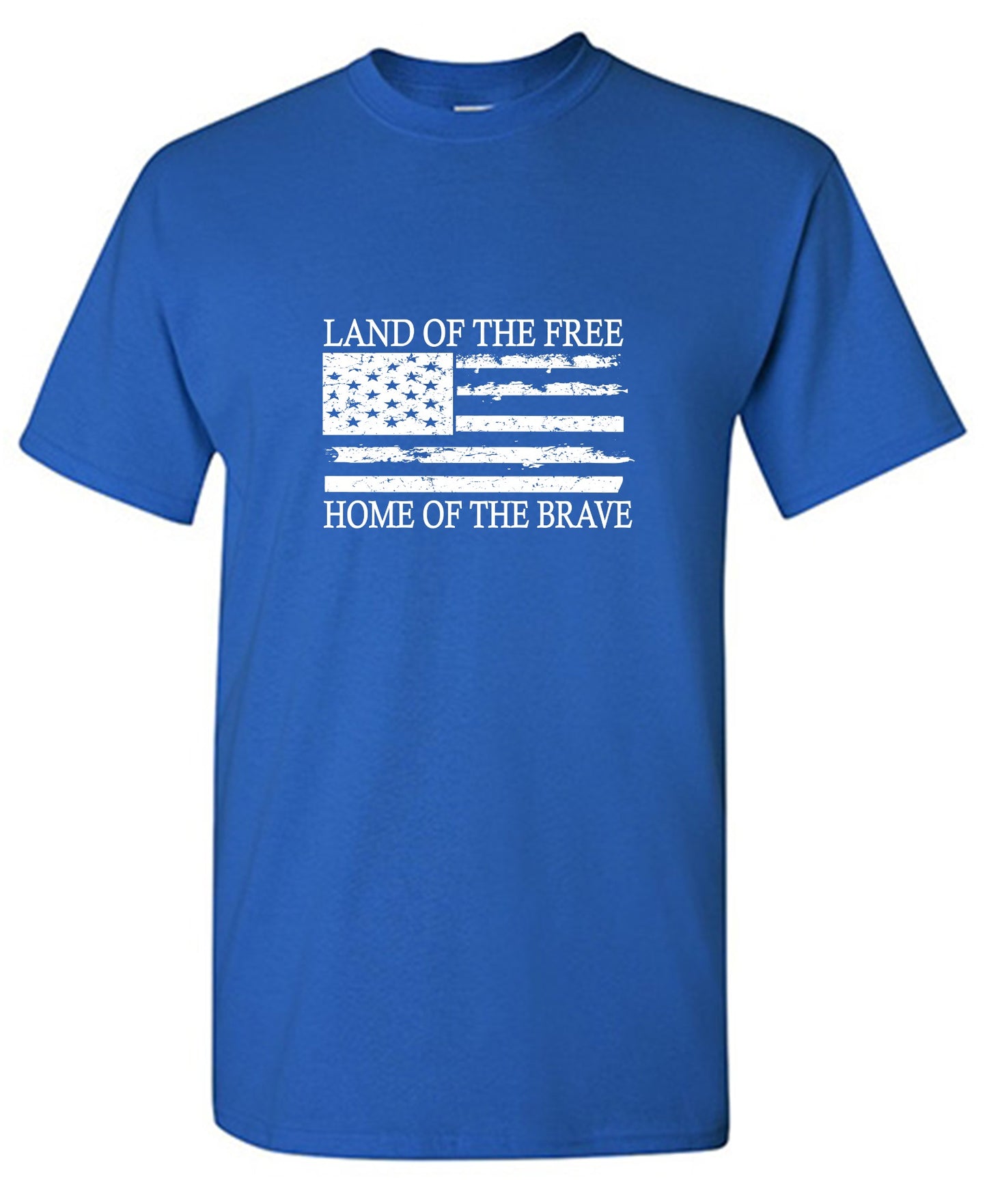 Funny T-Shirts design "Land of the Free Home of the Brave T-Shirt - Tall Tee"