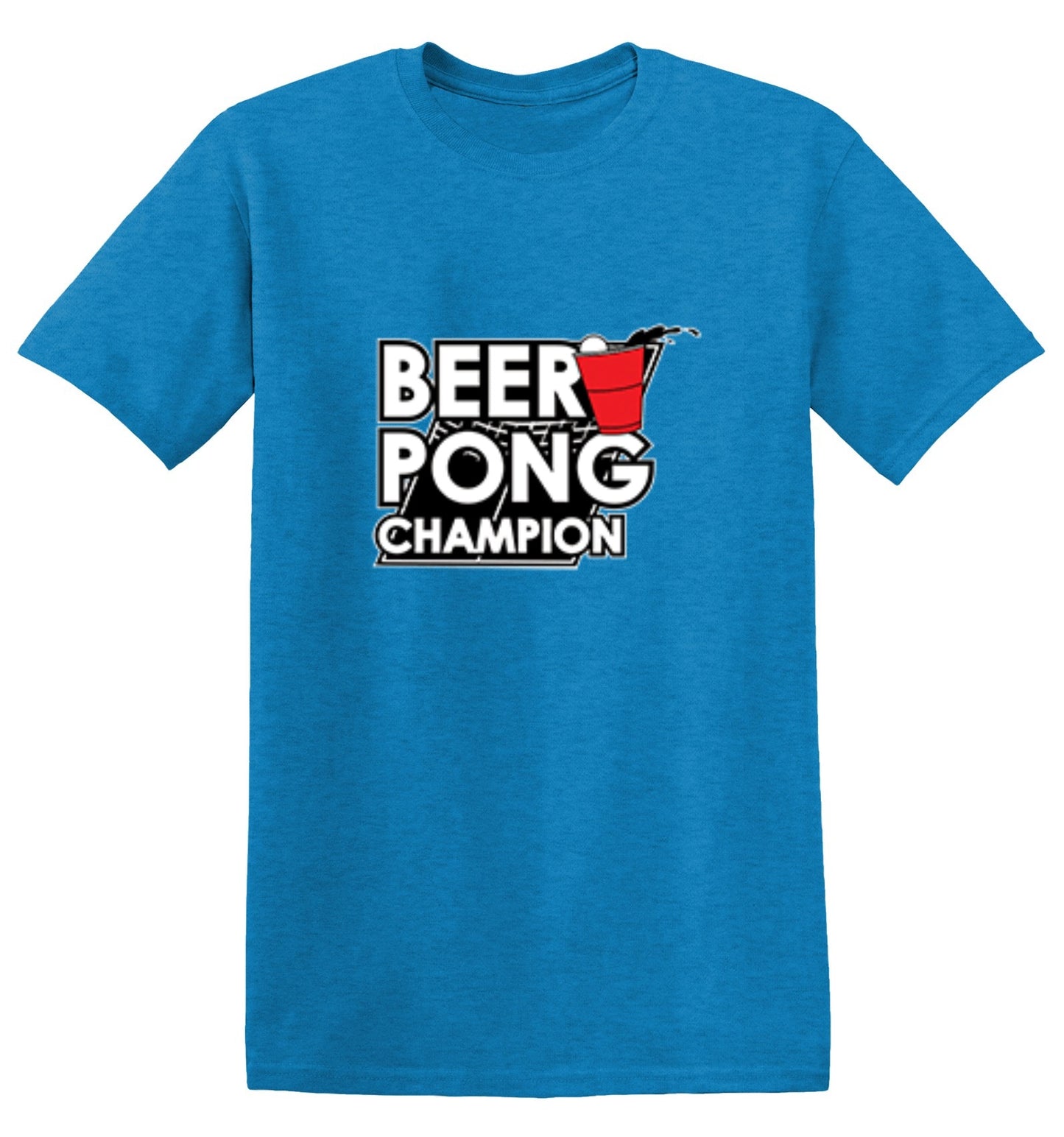 Funny T-Shirts design "Beer Pong Champion T-Shirt - Ring Spun Tee"