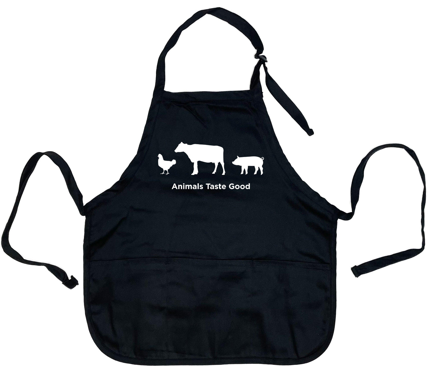 Funny T-Shirts design "Animals Taste Good Apron"