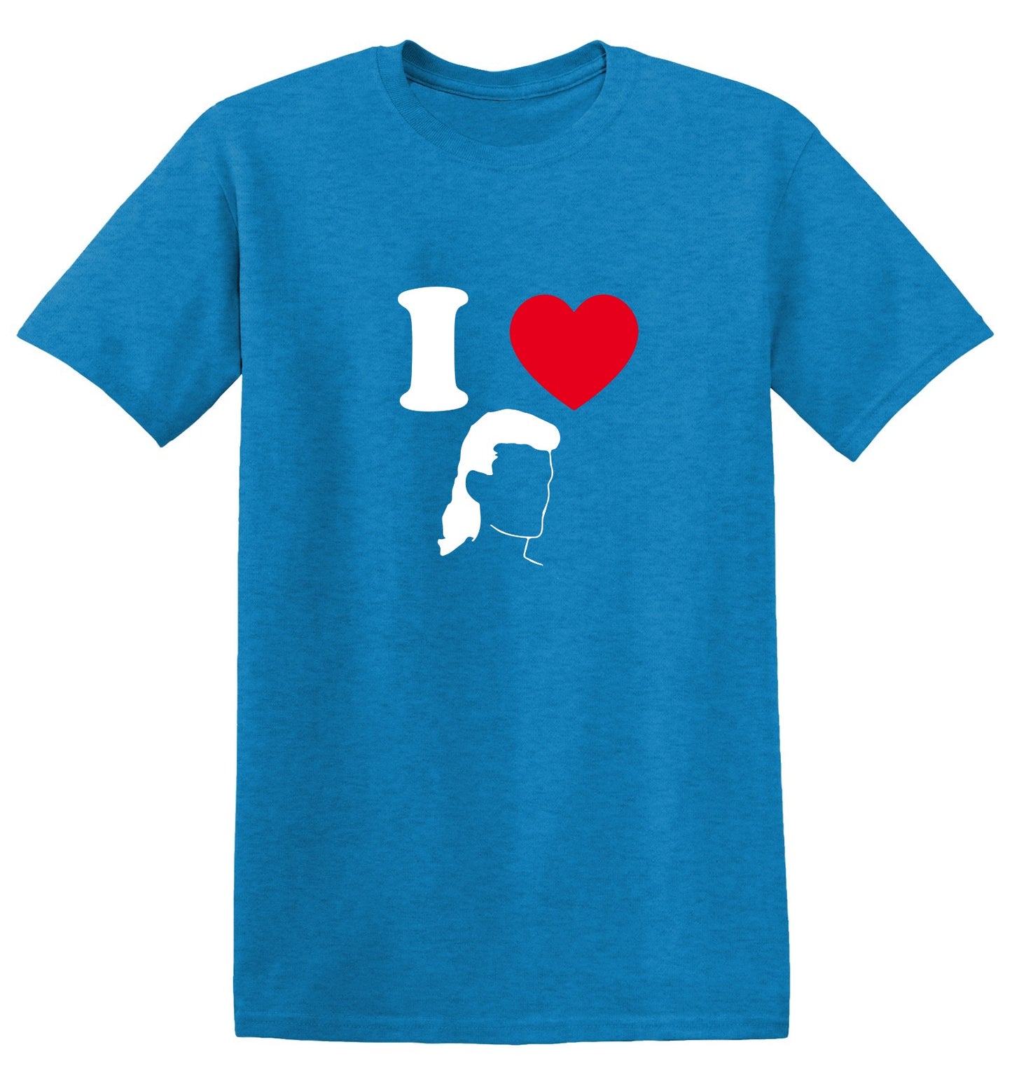 Funny T-Shirts design "I Love Mullets"