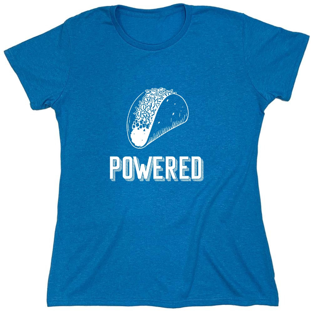 Funny T-Shirts design "Taco Powered - Womens"