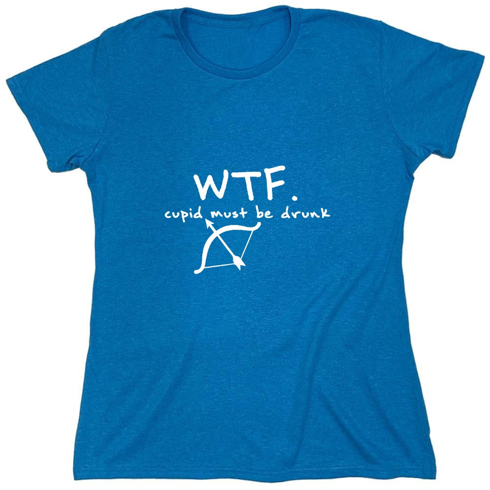 Funny T-Shirts design "WTF CUPID - Womens"