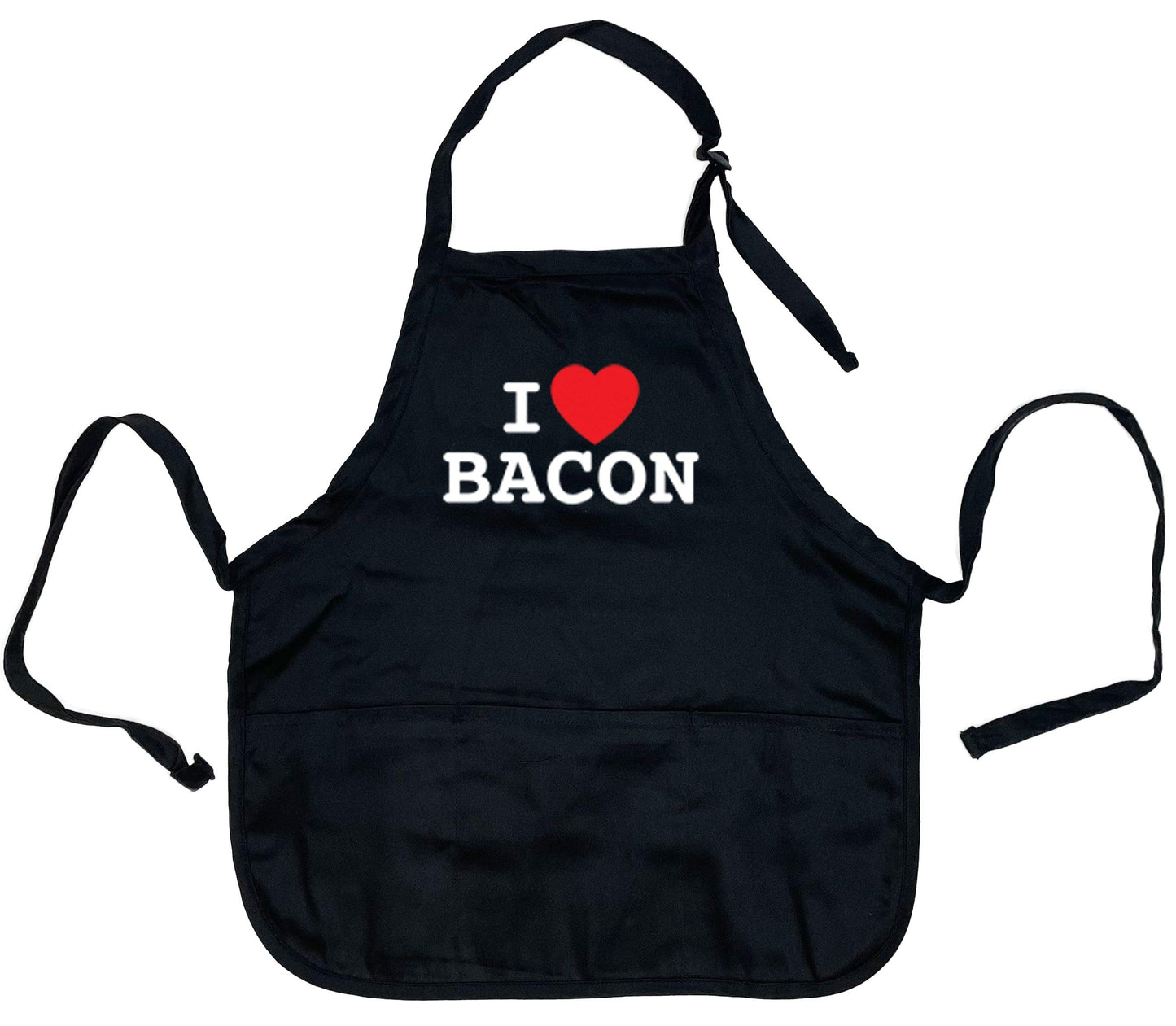 Funny T-Shirts design "I Love Bacon Apron"