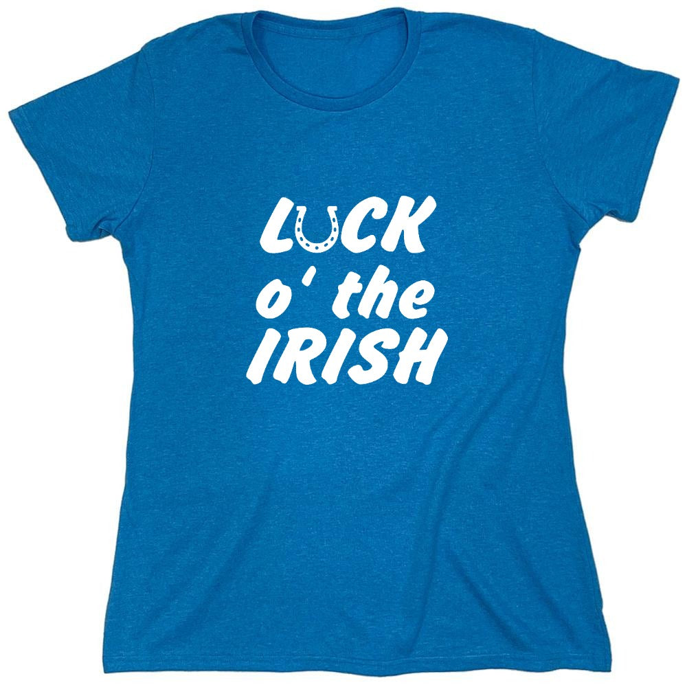 Funny T-Shirts design "LUCK IRISH - Womens"