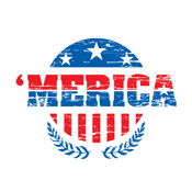 Funny T-Shirts design "MERICA! Patriotic T-Shirt!"