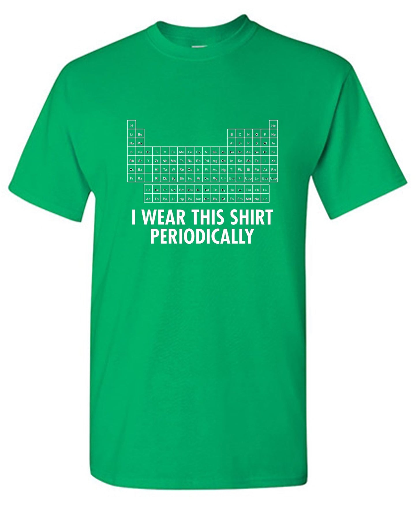 Funny T-Shirts design "I Wear This Shirt Periodically"