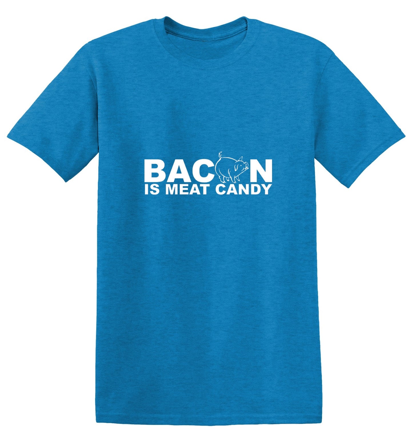 Funny T-Shirts design "Bacon Is Meat Candy"
