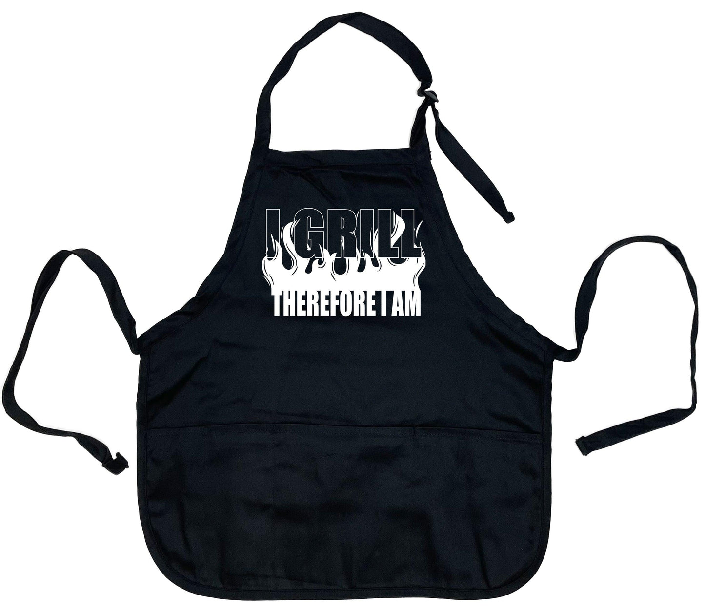I Grill Therefore I Am Apron - Roadkill T-Shirts