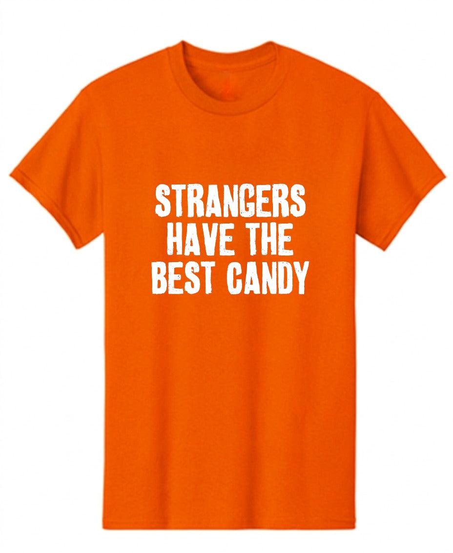 Funny T-Shirts design "Strangers Have The Best Candy T-Shirts - Tall Tee"