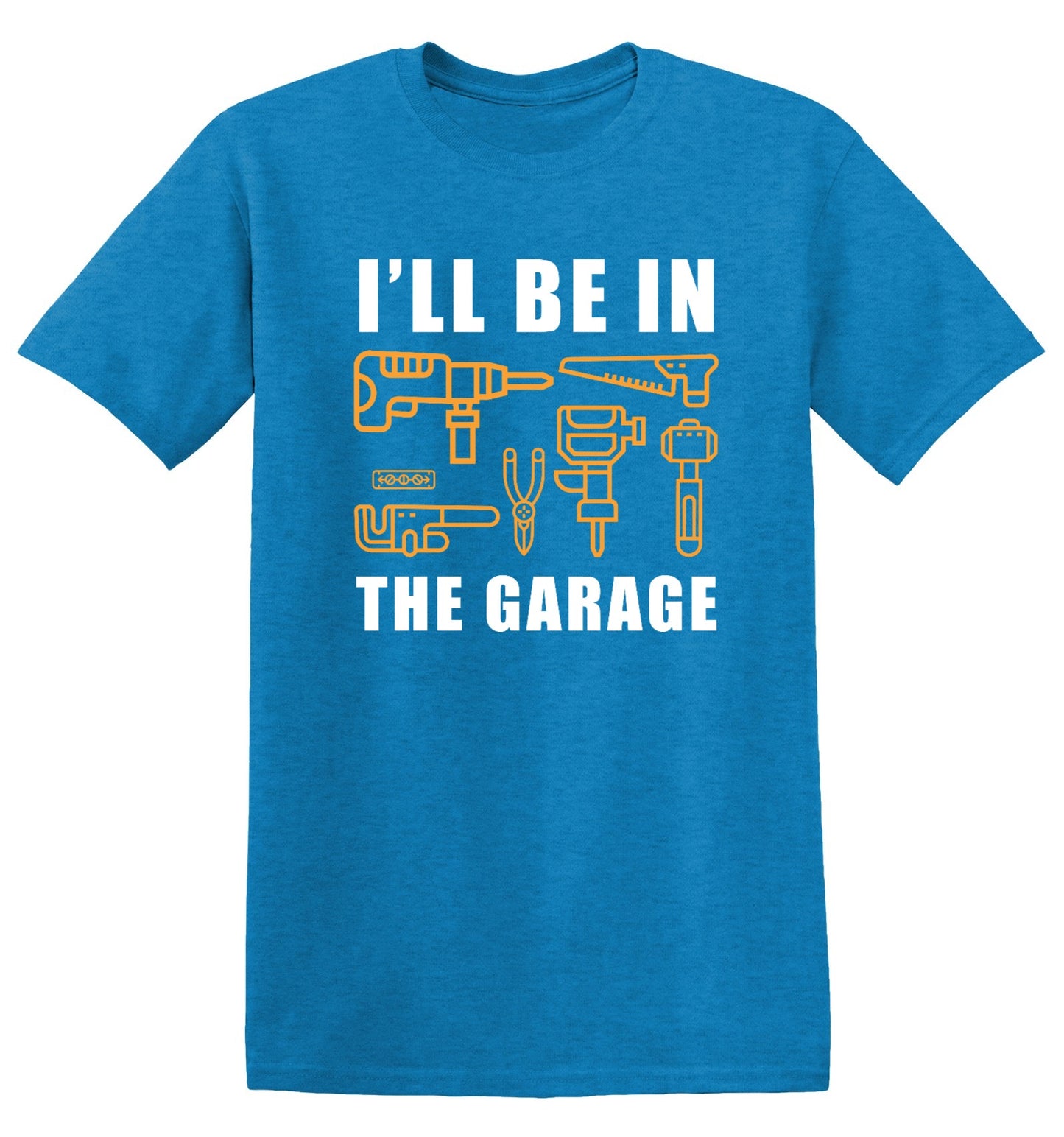 Funny T-Shirts design "I'll Be In The Garage - Youth"