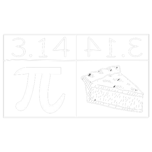 Funny T-Shirts design "Pi = Pie"