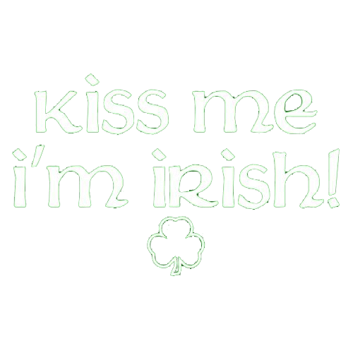 Funny T-Shirts design "Kiss Me I'm Irish"