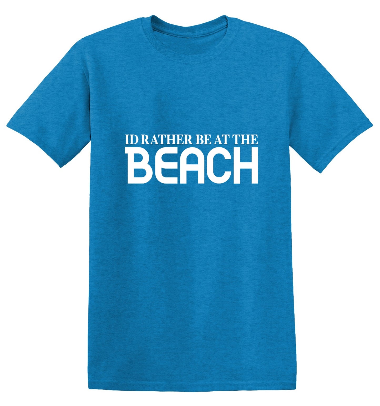 Funny T-Shirts design "I'd Rather be at The Beach T-Shirt"