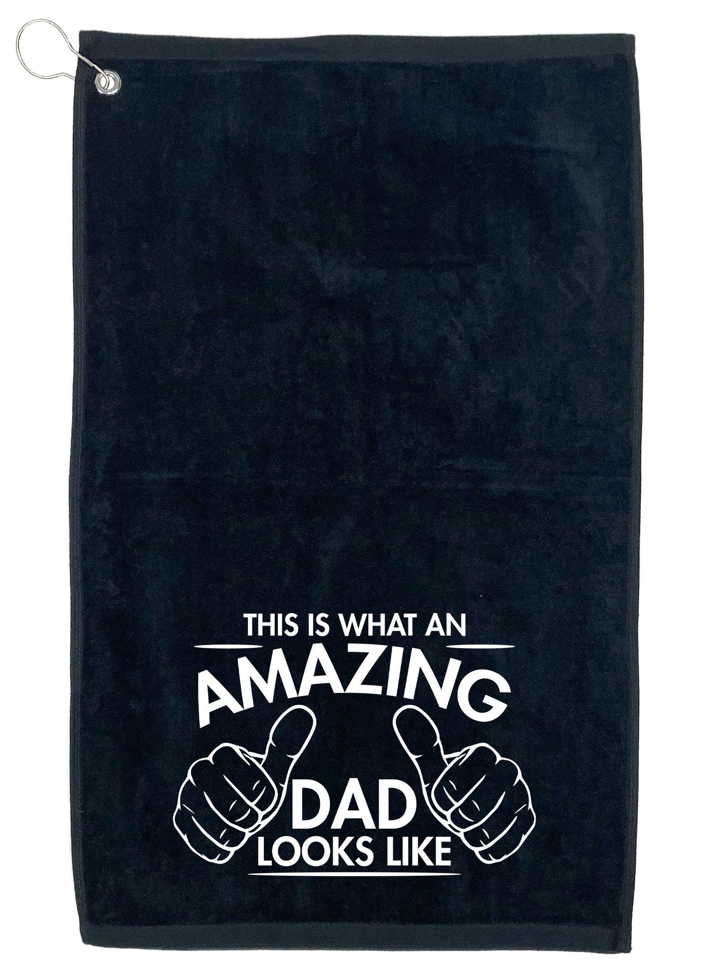 This Is What An Amzaing Dad Looks Like, Golf Towel - Roadkill T-Shirts