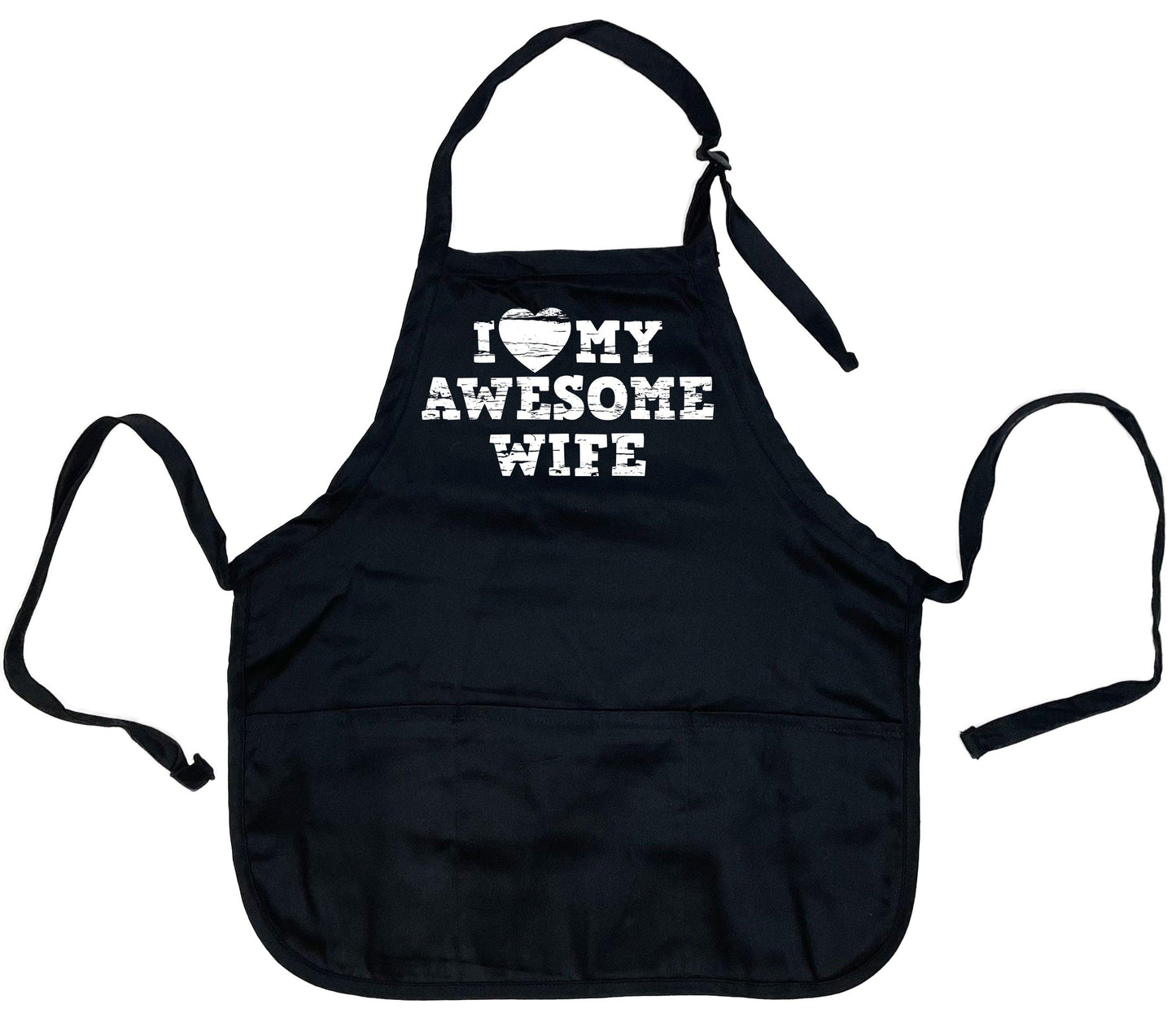 I Love My Awesome Wife Apron - Roadkill T-Shirts