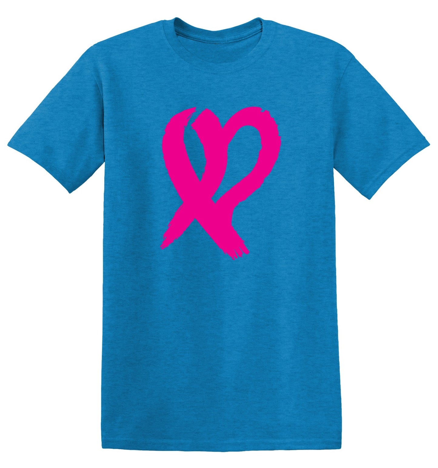 Funny T-Shirts design "Heart Ribbon T Shirt - Ring Spun Tee"