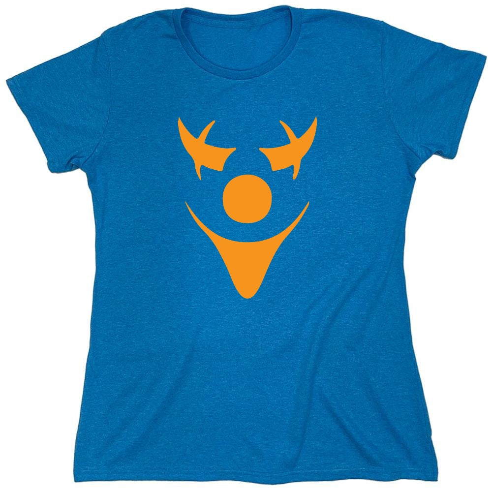 Funny T-Shirts design "Pumpkin Clown T-Shirt - Womens"