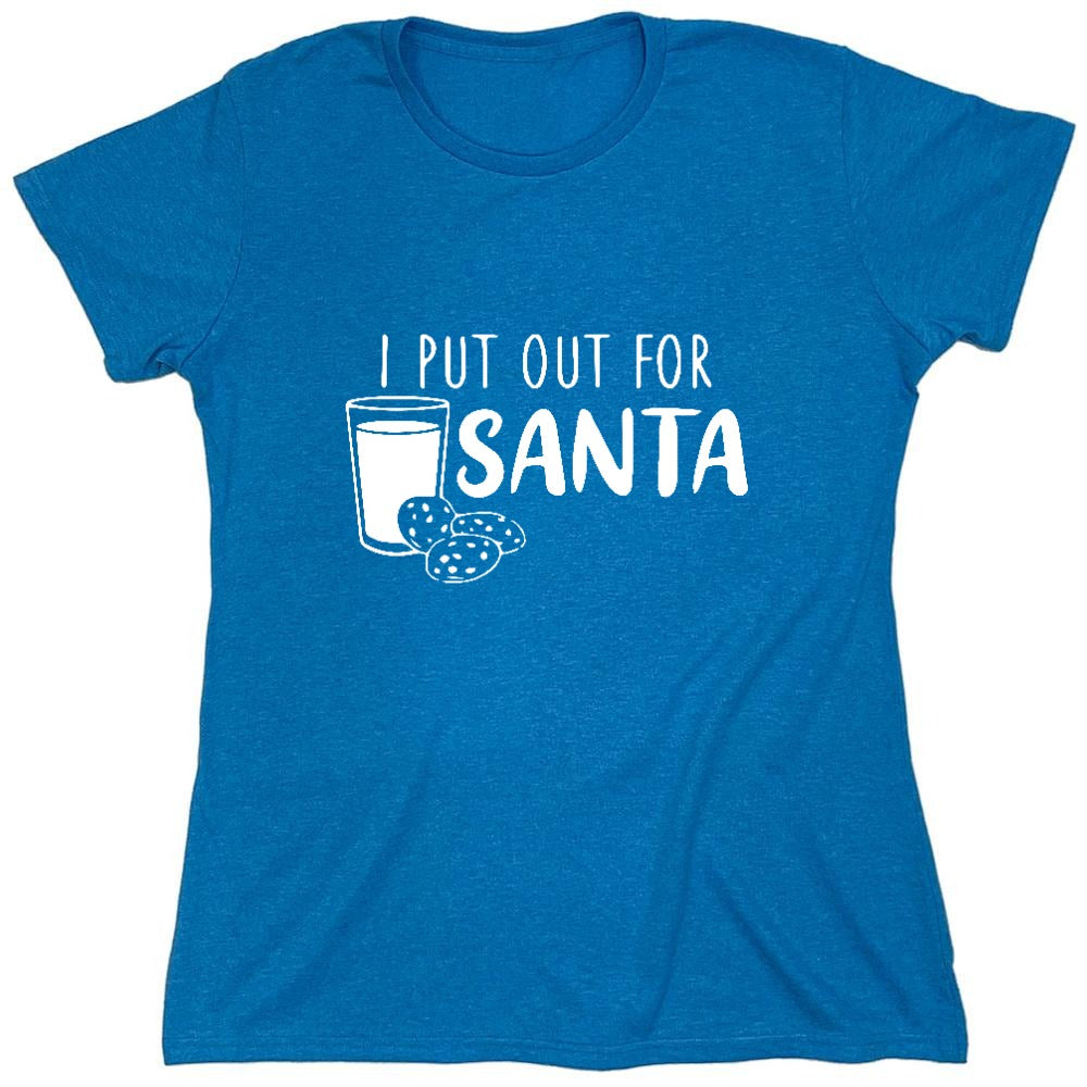 Funny T-Shirts design "I Put Out for Santa Shirt - Womens"