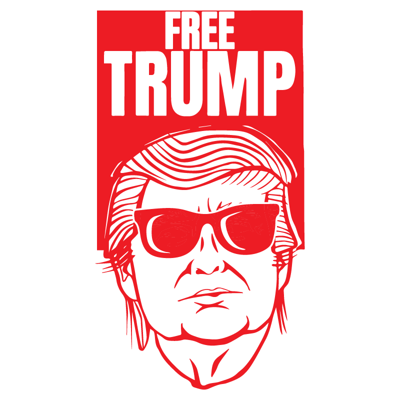 Funny T-Shirts design "Free Trump 2024 Mens T-shirt"