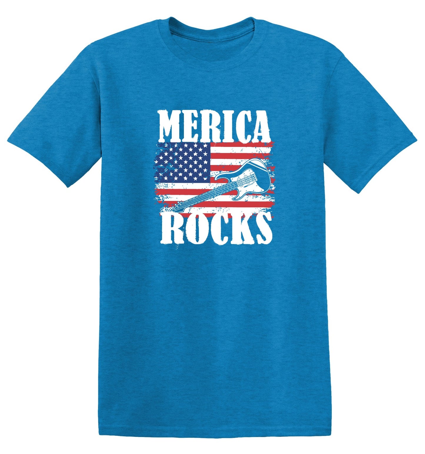 Funny T-Shirts design "Merica Rocks - Fourth of July Shirt"