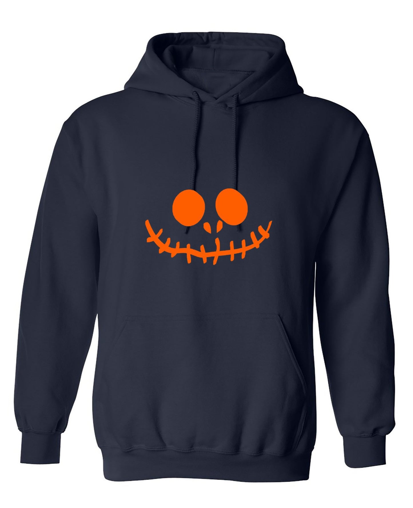 Funny T-Shirts design "Stitched Pumpkin Emoticon T-Shirt - Hoodie"
