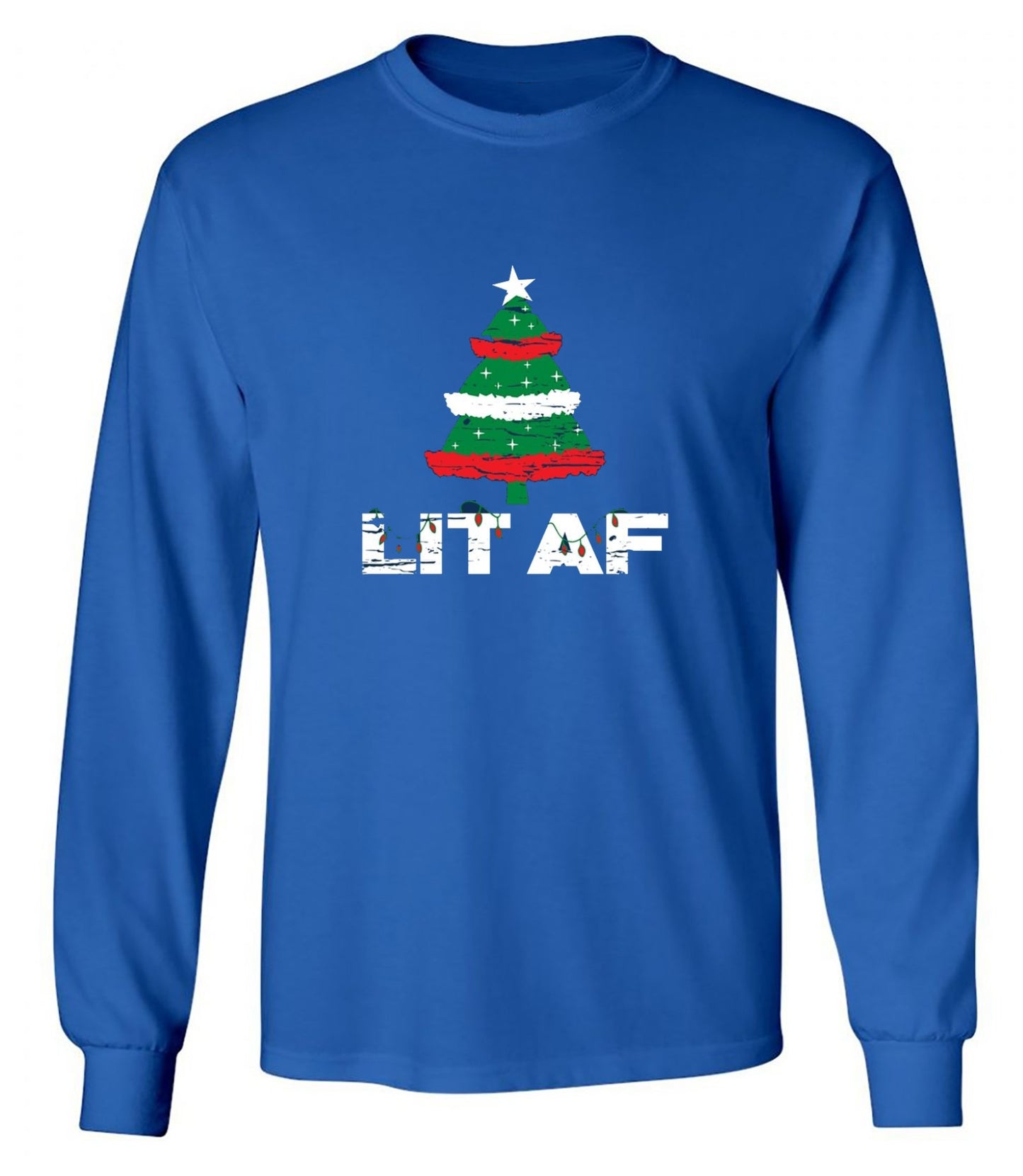 Funny T-Shirts design "Lit AF T-Shirt - Long Sleeve"