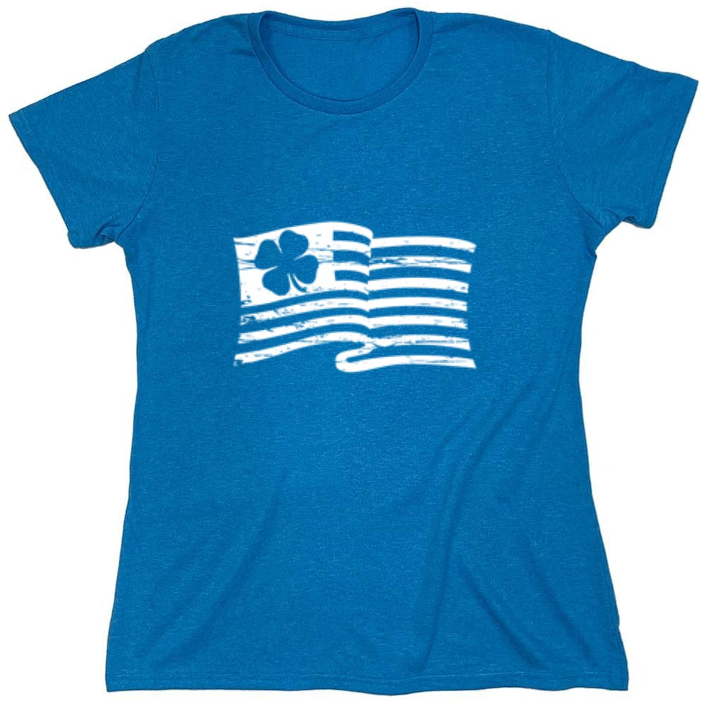 Funny T-Shirts design "Irish American Flag"