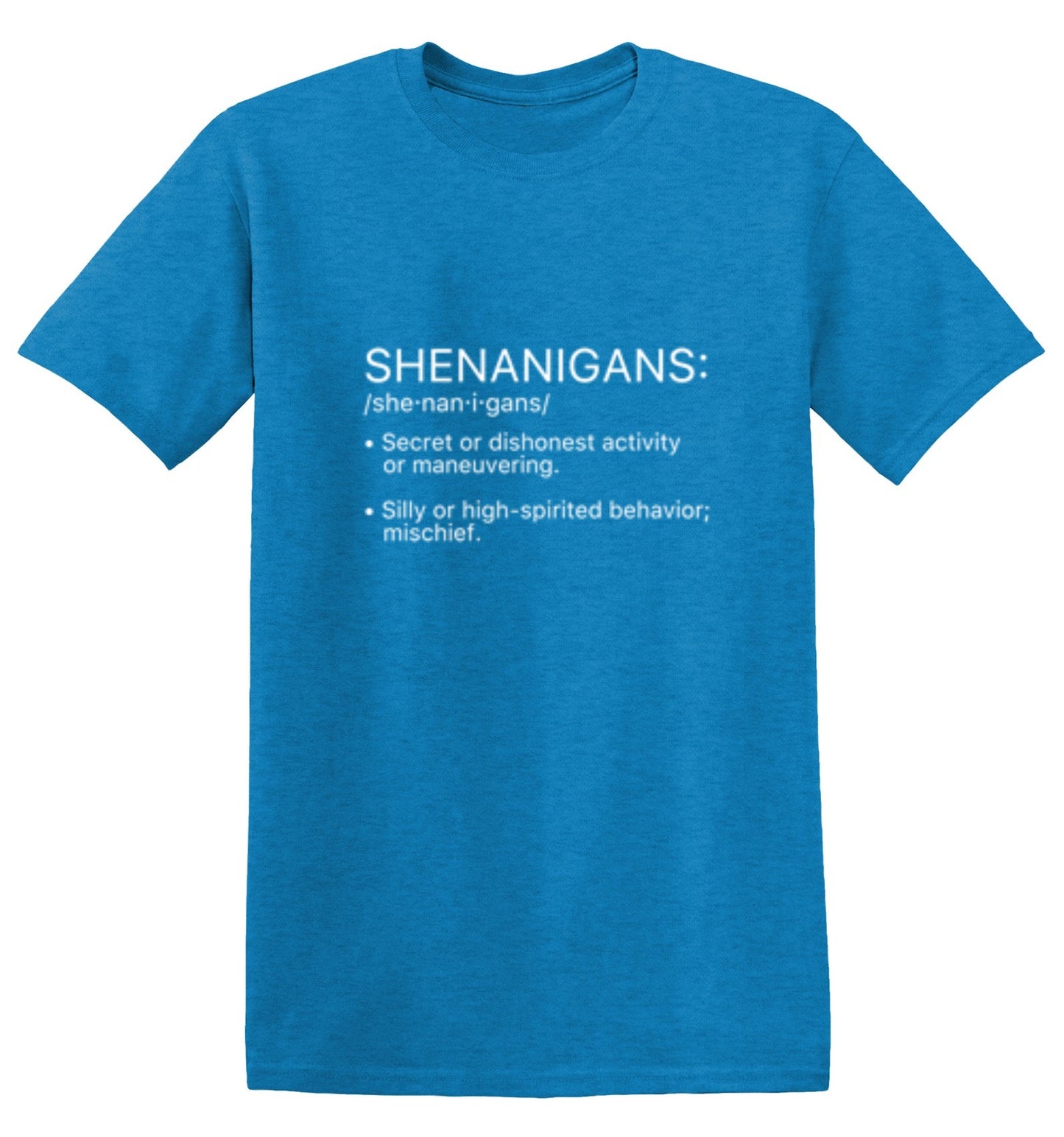 Funny T-Shirts design "Shenanigans Definition - Youth"