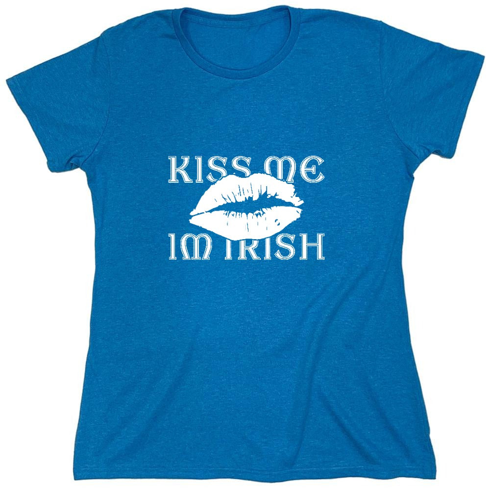 Funny T-Shirts design "Kiss Me, I am Irish 2 shirt - Womens"