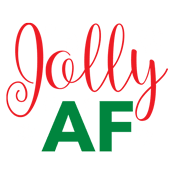 Funny T-Shirts design "Jolly AF"