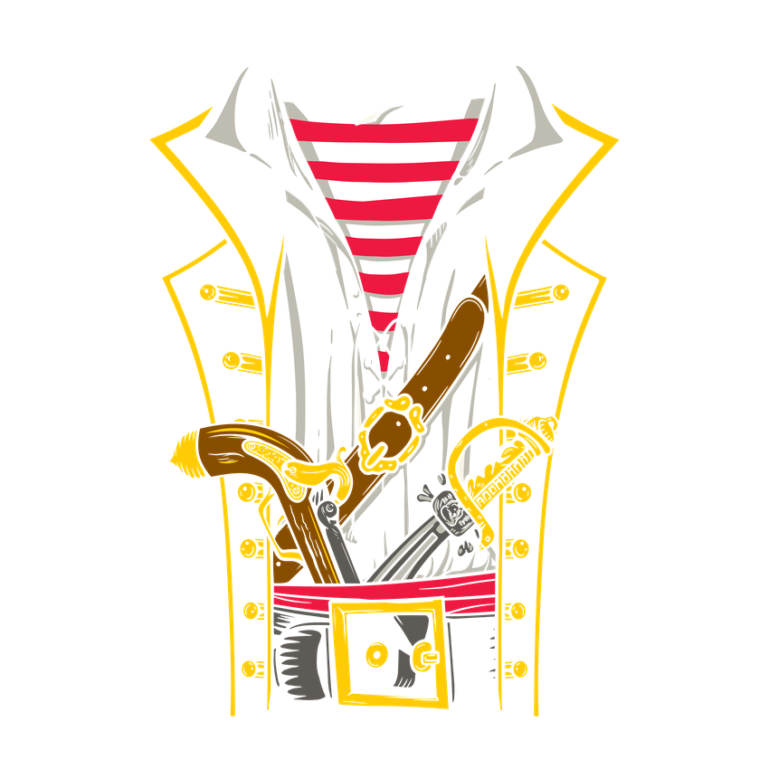 Funny T-Shirts design "Pirate Outfit Mens t-shirt"