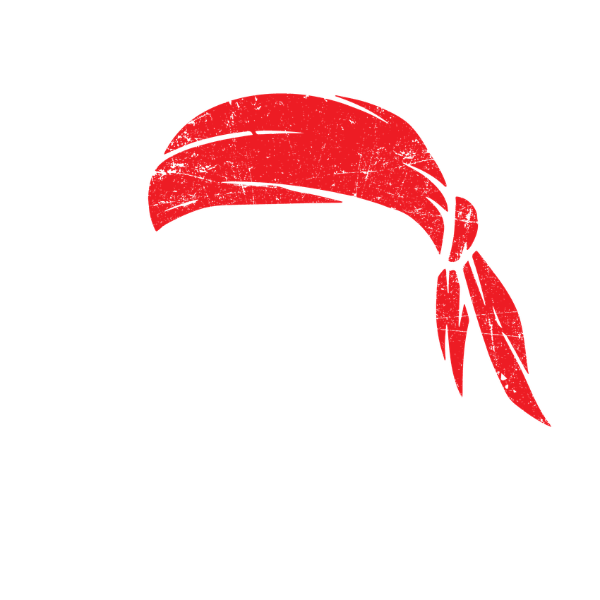 Funny T-Shirts design "Bandana Skull Mens T-Shirt"