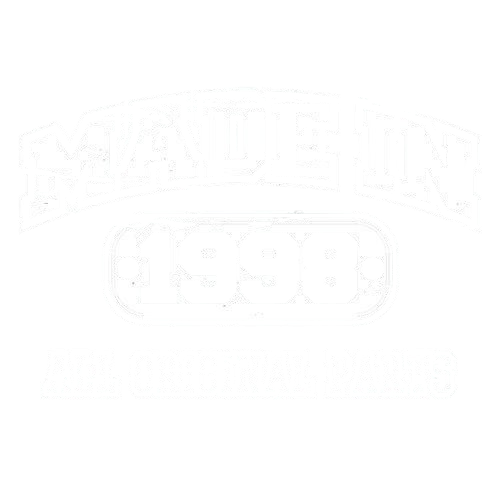 Funny T-Shirts design "Made In 1998 All Original Parts"