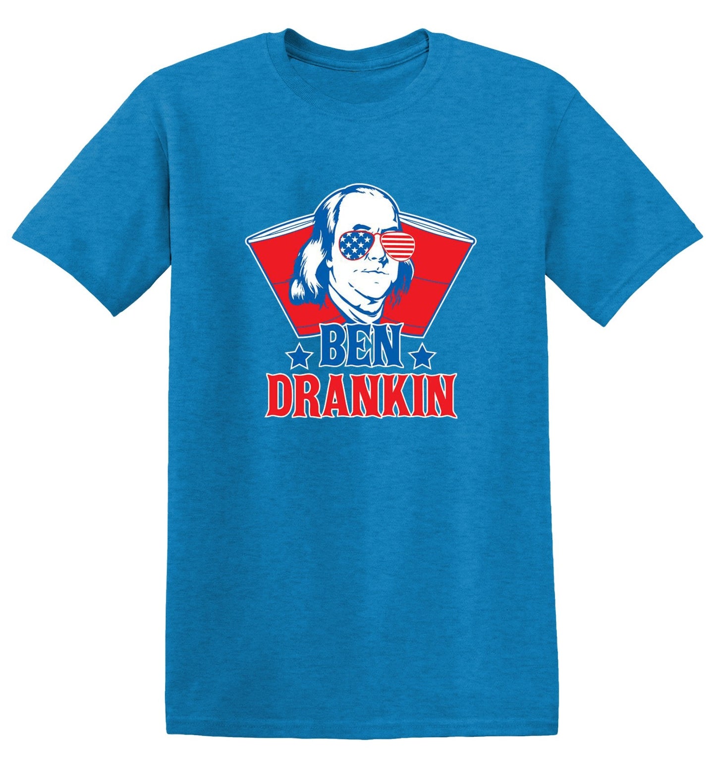 Funny T-Shirts design "Ben Drankin - Hilarious 4th of July T-Shirt"