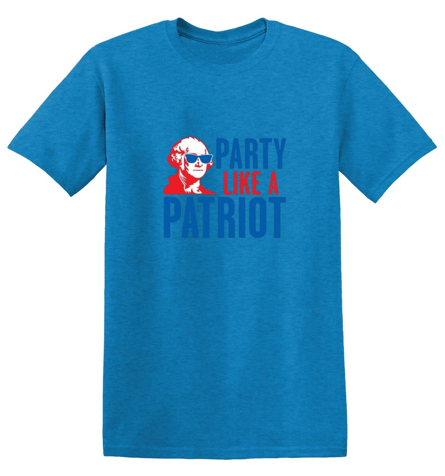 Funny T-Shirts design "Party Like A Patriot"