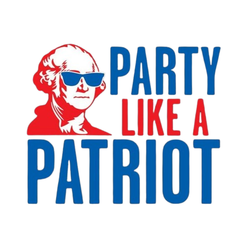 Funny T-Shirts design "Party Like A Patriot"