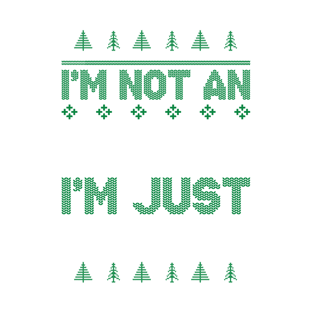 Funny T-Shirts design "I'm Not An Elf, I'm Just Short T-Shirt"