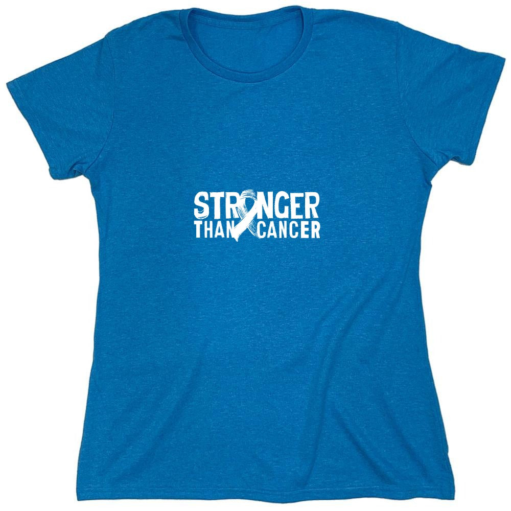 Funny T-Shirts design "Stronger Than Cancer, Mens T-Shirt - Womens"