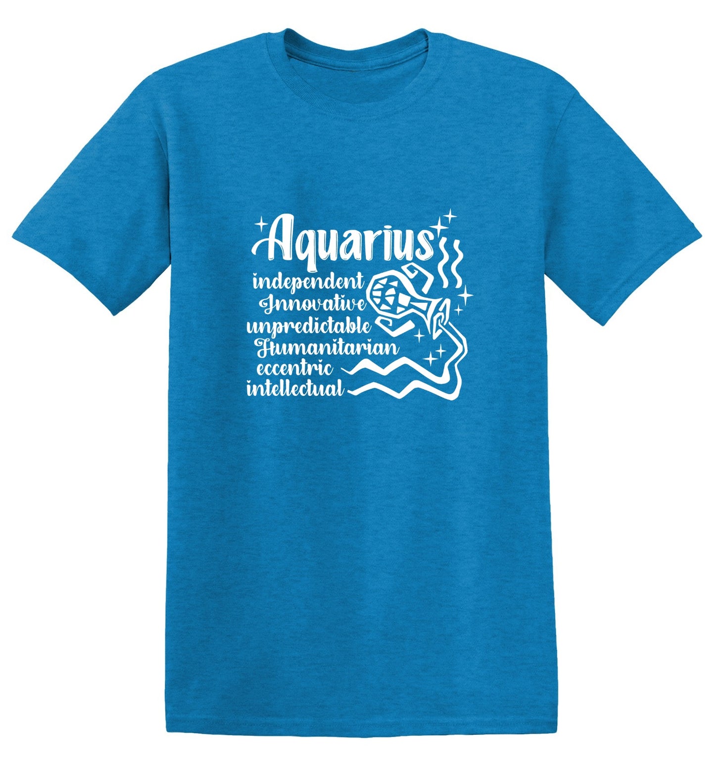 Funny T-Shirts design "AQUARIUS T-Shirt - Ring Spun Tee"