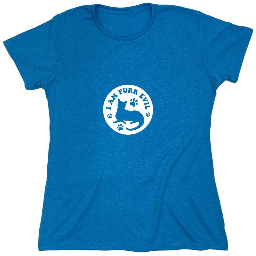 Funny T-Shirts design "I am Purr Evil T-Shirt - Womens"