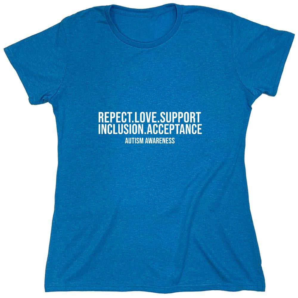 Funny T-Shirts design "Respect. Love. Support. Inclusion. Acceptance. Autism Awareness T-Shirt"