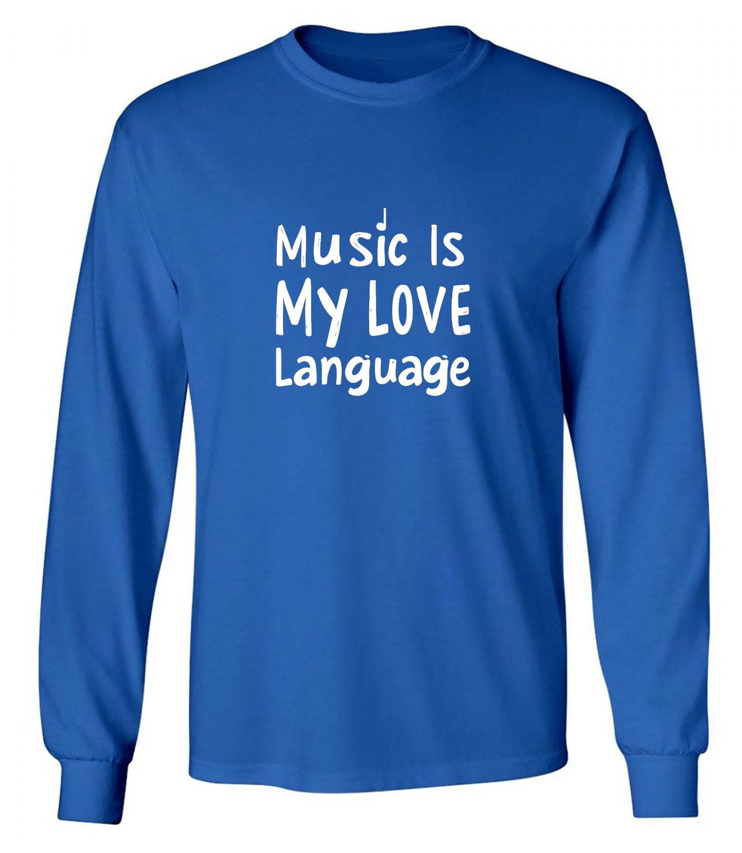 Funny T-Shirts design "Music is My Love Language Tee"