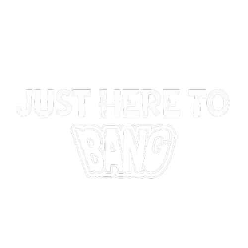 Funny T-Shirts design "Just Here To BANG T-Shirt"