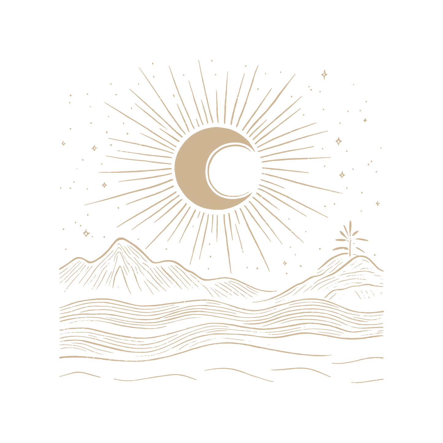 Funny T-Shirts design "Moon Art Graphic T-Shirt"