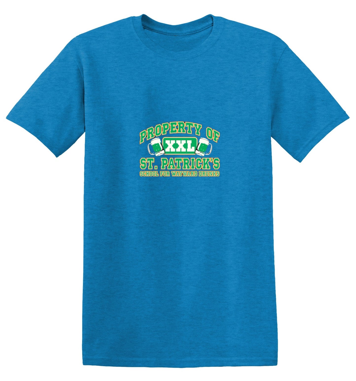 Funny T-Shirts design "Property Of St. Patrick's School For Wayward Drunks - Ring Spun Tee"