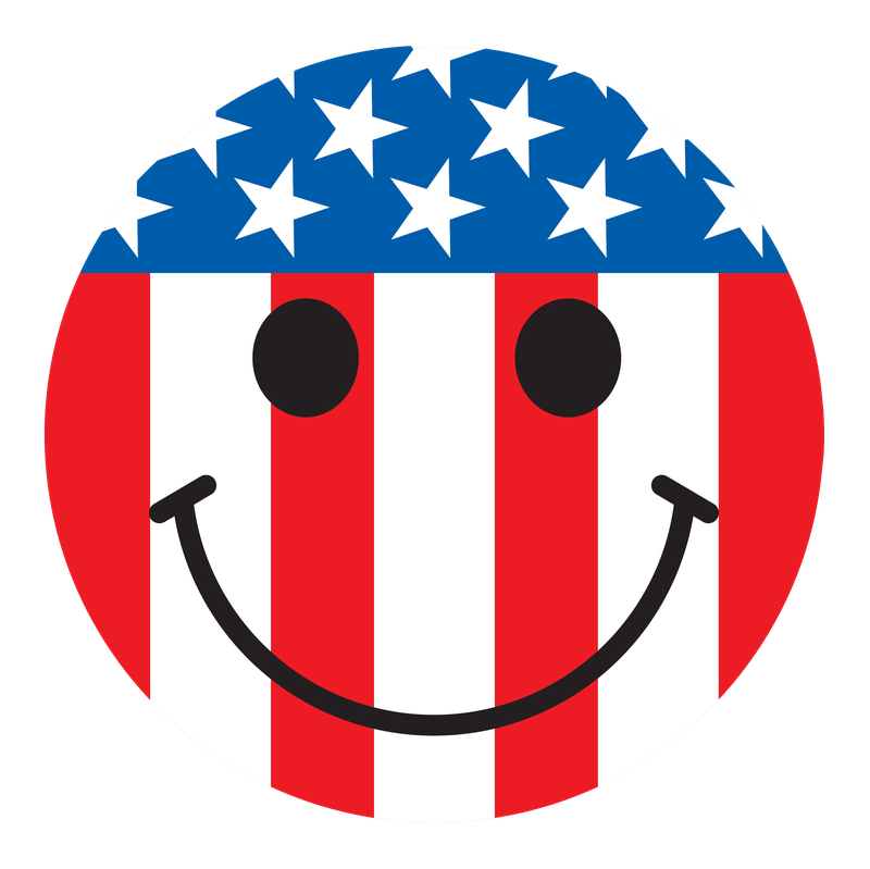 Funny T-Shirts design "American Flag Smile - Patriotic Shirt"