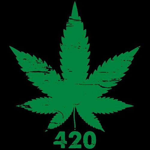 Funny T-Shirts design "420 Pot Leaf T-Shirt"