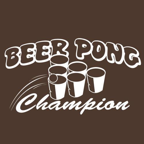 Funny T-Shirts design "Beer Pong Champion"