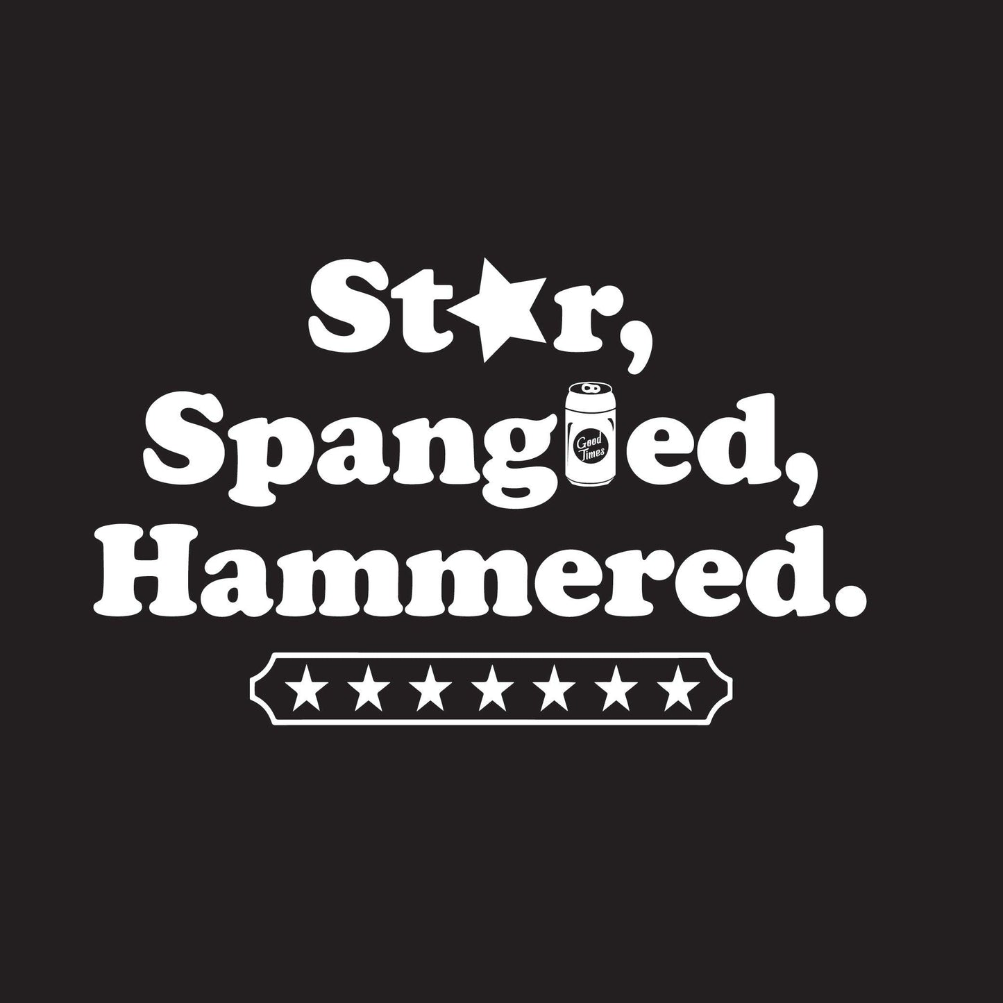 Funny T-Shirts design "Star Spangled Hammered - Funny Patriotic Shirt"
