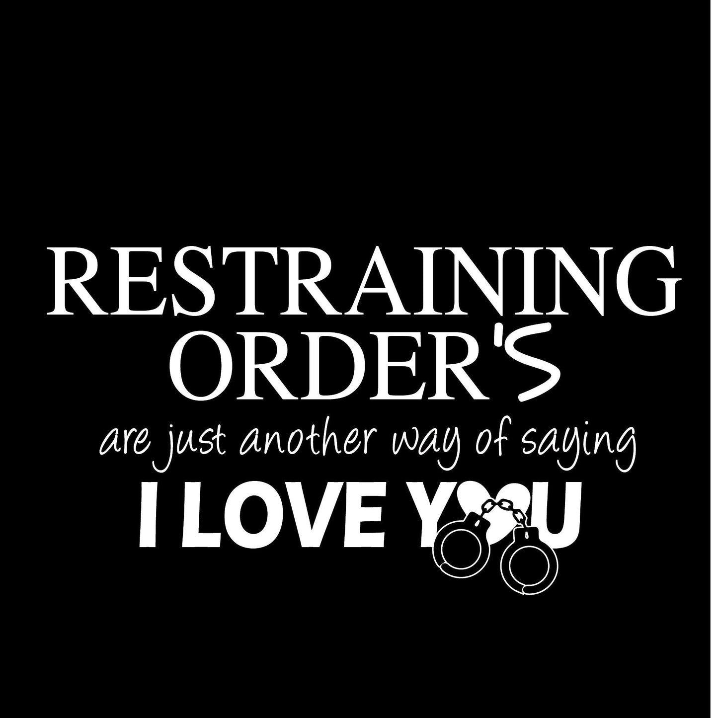 Funny T-Shirts design "RESTRAINING"
